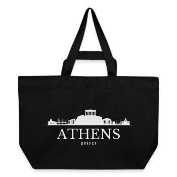 Athens Skyline, Athens Greece - Recycled Shopping Bag Stanley/Stella - black - Front