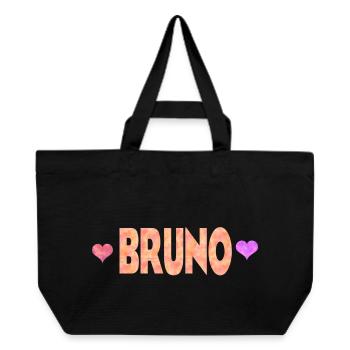 Bruno - Recycelte Shopping Bag von Stanley/Stella - Schwarz - Vorne