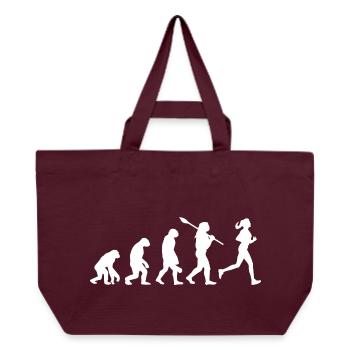 Évolution de la silhouette de la femme en course - Cabas recyclé Stanley/Stella - bordeaux - Devant