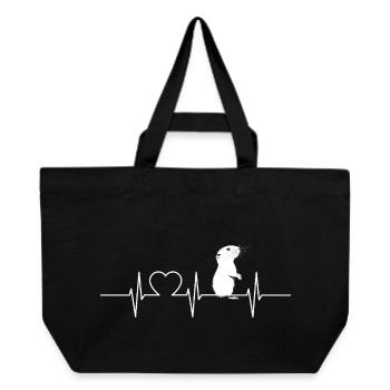 Lemmings Lemming - Recycled Shopping Bag Stanley/Stella - black - Front