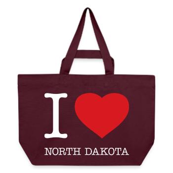 J’ADORE LE DAKOTA DU NORD - Cabas recyclé Stanley/Stella - bordeaux - Devant