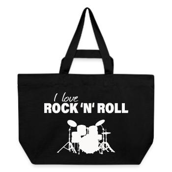 Rock & Roll - Recycled Shopping Bag Stanley/Stella - black - Front