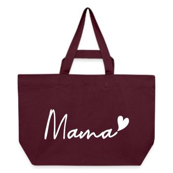 Mama – Muttertag - Recycelte Shopping Bag von Stanley/Stella - Burgunderrot - Vorne
