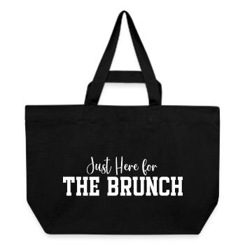 Just Here for The Brunch - Recycled Shopping Bag Stanley/Stella - black - Front