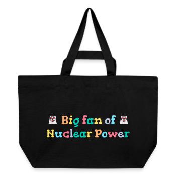 Big fan of nuclear energy - Recycled Shopping Bag Stanley/Stella - black - Front