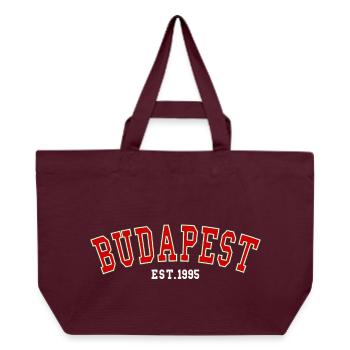 Budapest_Est_1995 - Recycelte Shopping Bag von Stanley/Stella - Burgunderrot - Vorne