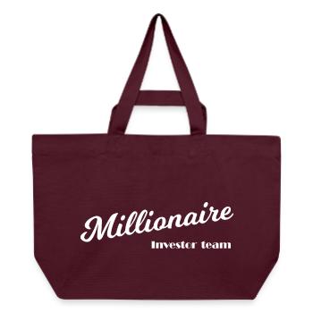 Millionnaires et capitalistes - Cabas recyclé Stanley/Stella - bordeaux - Devant
