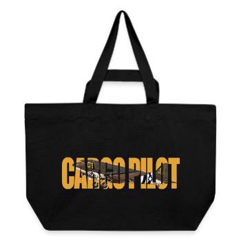 Cargo pilot C-47 - Recycelte Shopping Bag von Stanley/Stella - Schwarz - Vorne