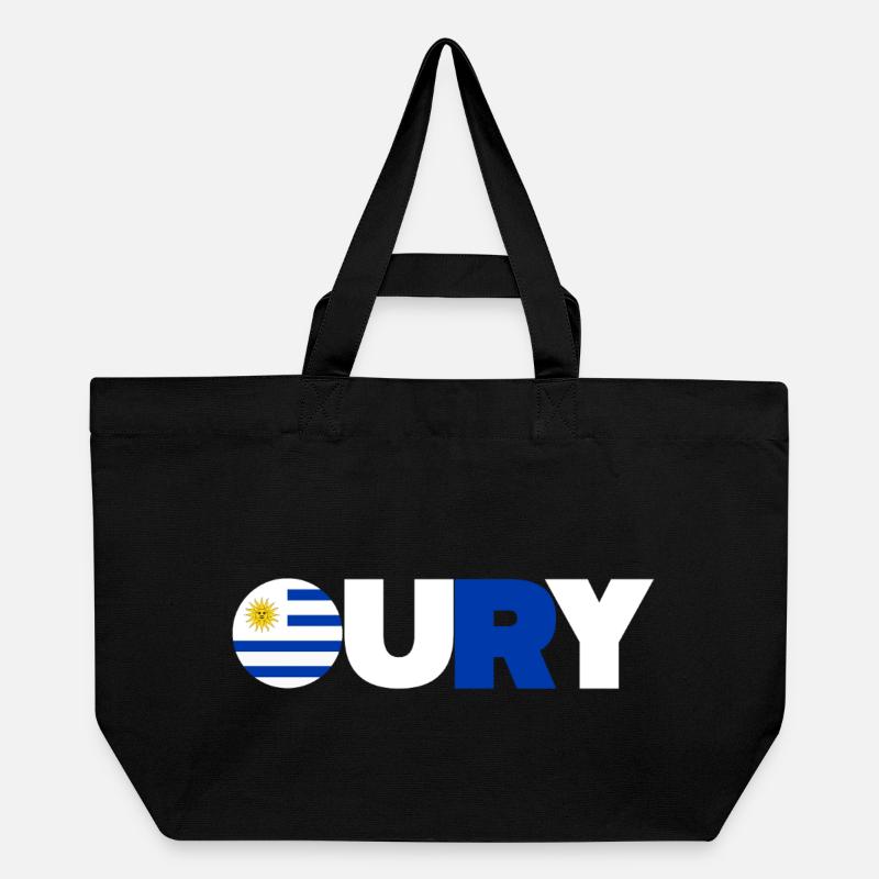 Uruguay - Recycelte Shopping Bag von Stanley/Stella - Schwarz