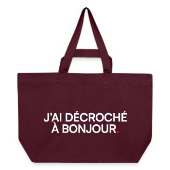 I picked up hello humor meeting - Recycled Shopping Bag Stanley/Stella - burgundy - Front