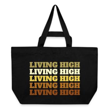 Living High - Recycelte Shopping Bag von Stanley/Stella - Schwarz - Vorne