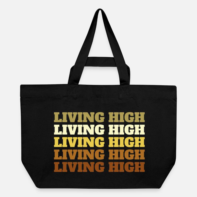 Living High - Recycelte Shopping Bag von Stanley/Stella - Schwarz