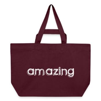 amazing - Recycled Shopping Bag Stanley/Stella - burgundy - Front