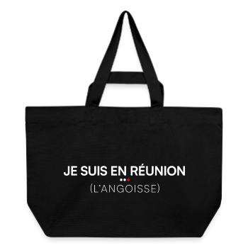 I'm in an office humor meeting - Recycled Shopping Bag Stanley/Stella - black - Front