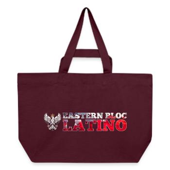 Eastern Bloc Latino Pole Poland White Eagle Gift - Recycled Shopping Bag Stanley/Stella - burgundy - Front