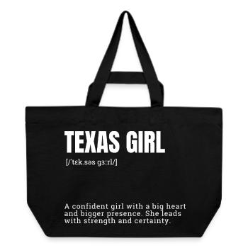 Texas Girl Confident - Recycled Shopping Bag Stanley/Stella - black - Front