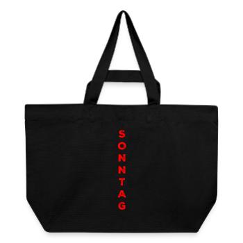 Sonntag - rot - Recycelte Shopping Bag von Stanley/Stella - Schwarz - Vorne