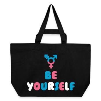 LGBT Pride Month - Transgender. Be Yourself - Recycled Shopping Bag Stanley/Stella - black - Front