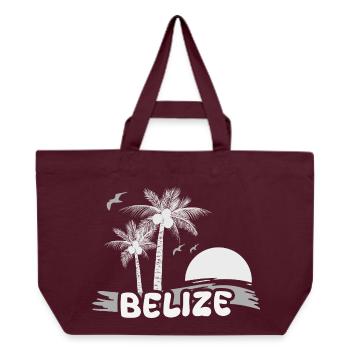 Strand Belize - Recycelte Shopping Bag von Stanley/Stella - Burgunderrot - Vorne