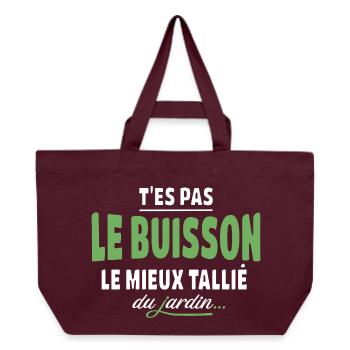 You're not the best trimmed bush – expression - Recycled Shopping Bag Stanley/Stella - burgundy - Front