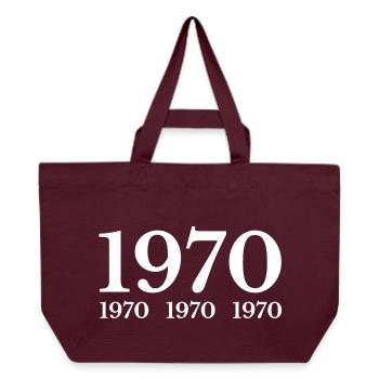 1970 - Recycled Shopping Bag Stanley/Stella - burgundy - Front