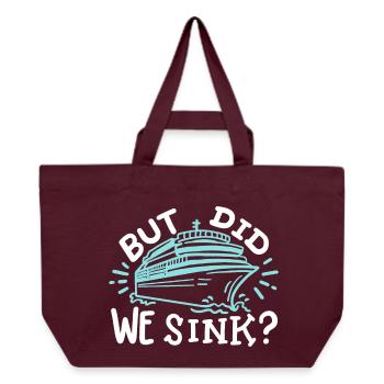 Kreuzfahrtschiff Kreuzfahrt - Recycelte Shopping Bag von Stanley/Stella - Burgunderrot - Vorne