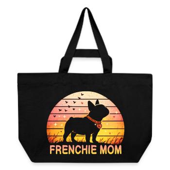 Frenchie Mom - Recycled Shopping Bag Stanley/Stella - black - Front