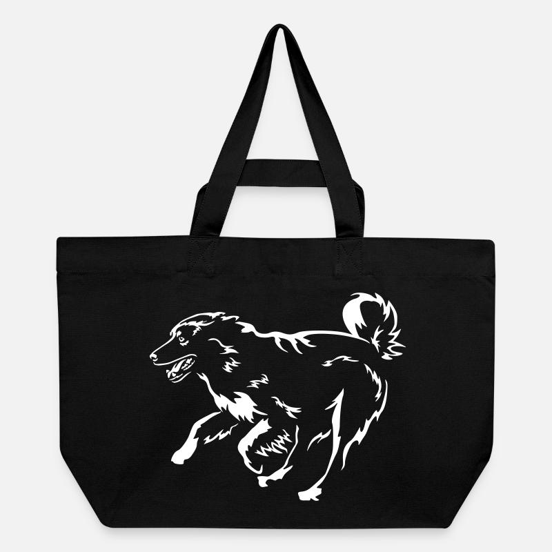 Australian Shepherd "Black Edition" - Recycelte Shopping Bag von Stanley/Stella - Schwarz