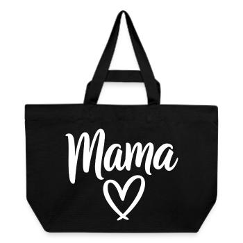 Mama Heart Script Logo - Cabas recyclé Stanley/Stella - noir - Devant
