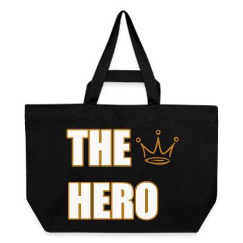 THE HERO – Bold & Powerful Statement Design - Recycled Shopping Bag Stanley/Stella - black - Front