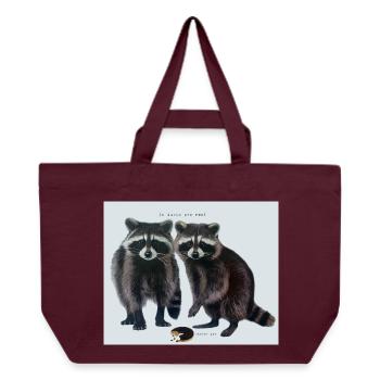 In dubio pro reo! Im Zweifel für den Angeklagten - Recycelte Shopping Bag von Stanley/Stella - Burgunderrot - Vorne