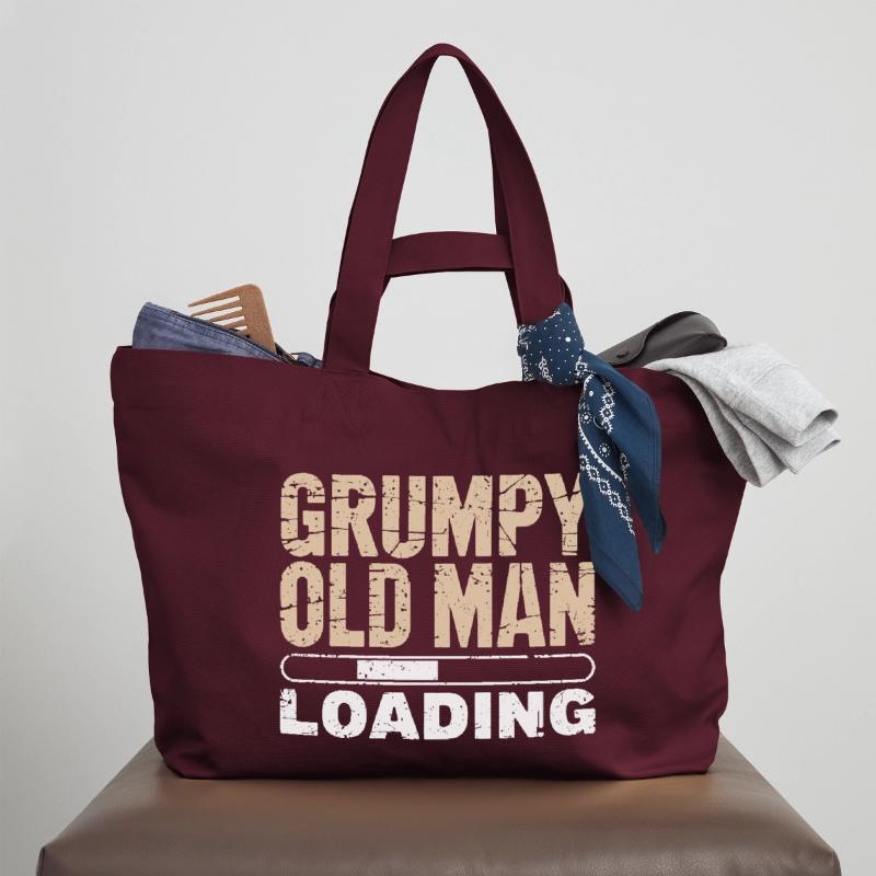 Grumpy Old Man Loading Recycelte Shopping Bag von Stanley/Stella