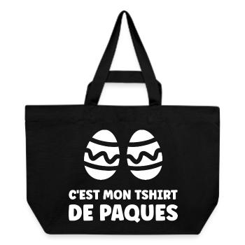OEUFS DE PAQUES - Cabas recyclé Stanley/Stella - noir - Devant