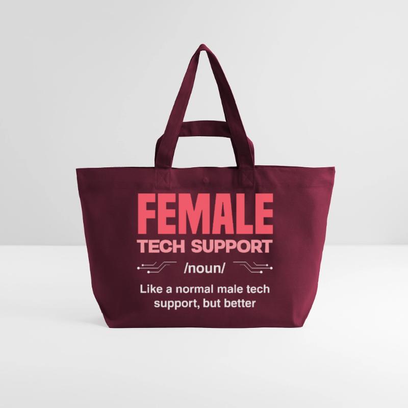 Tech Support Frau Definition IT Admin Computer Recycelte Shopping Bag von Stanley/Stella