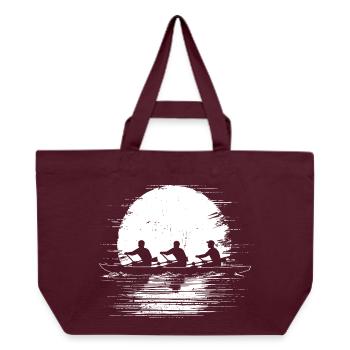 Rowing Team Sketch - Recycled Shopping Bag Stanley/Stella - burgundy - Front