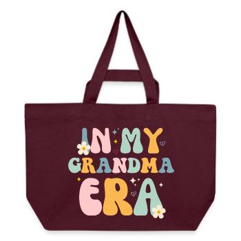 Grandma Tenderness Design - Recycled Shopping Bag Stanley/Stella - burgundy - Front
