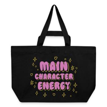Hauptcharakter-Energie-Tee - Recycelte Shopping Bag von Stanley/Stella - Schwarz - Vorne