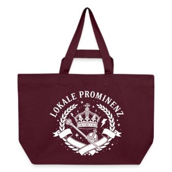 Local celebrities - Recycled Shopping Bag Stanley/Stella - burgundy - Front