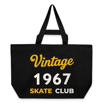 Vintage 1967 Skate Club Retro Geburtsjahr Geschenk - Recycelte Shopping Bag von Stanley/Stella - Schwarz - Vorne
