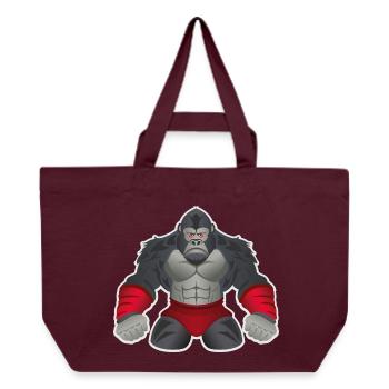 Gorilla BJJ - Recycled Shopping Bag Stanley/Stella - burgundy - Front