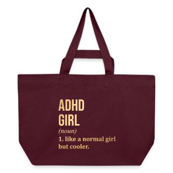 ADHS - Recycelte Shopping Bag von Stanley/Stella - Burgunderrot - Vorne