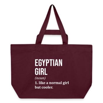 Ägypten - Recycelte Shopping Bag von Stanley/Stella - Burgunderrot - Vorne