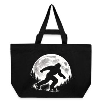 Bigfoot Roller Skater - Recycled Shopping Bag Stanley/Stella - black - Front