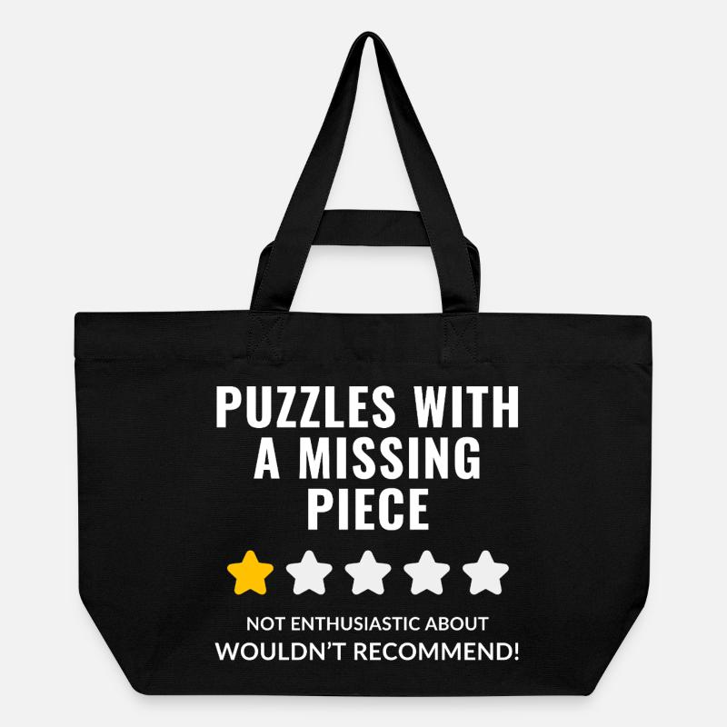 Conception de citation de puzzle - Cabas recyclé Stanley/Stella - noir