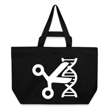 CRISPR DNA Scissors Genetics - Recycled Shopping Bag Stanley/Stella - black - Front