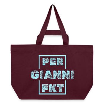 Geschenk für Gianni - Recycelte Shopping Bag von Stanley/Stella - Burgunderrot - Vorne