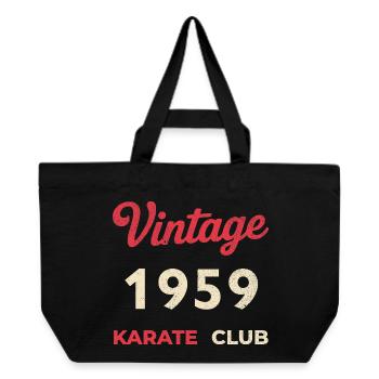 Vintage 1959 – Année de naissance rétro du Karate Club - Cabas recyclé Stanley/Stella - noir - Devant