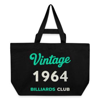 Vintage 1964 – Billiards Club Retro Geburtsjahr - Recycelte Shopping Bag von Stanley/Stella - Schwarz - Vorne