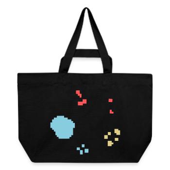 Bacteria Culture Pixel Colorful - Recycled Shopping Bag Stanley/Stella - black - Front