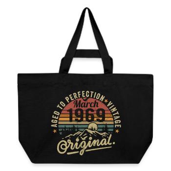März 1969 - Recycelte Shopping Bag von Stanley/Stella - Schwarz - Vorne